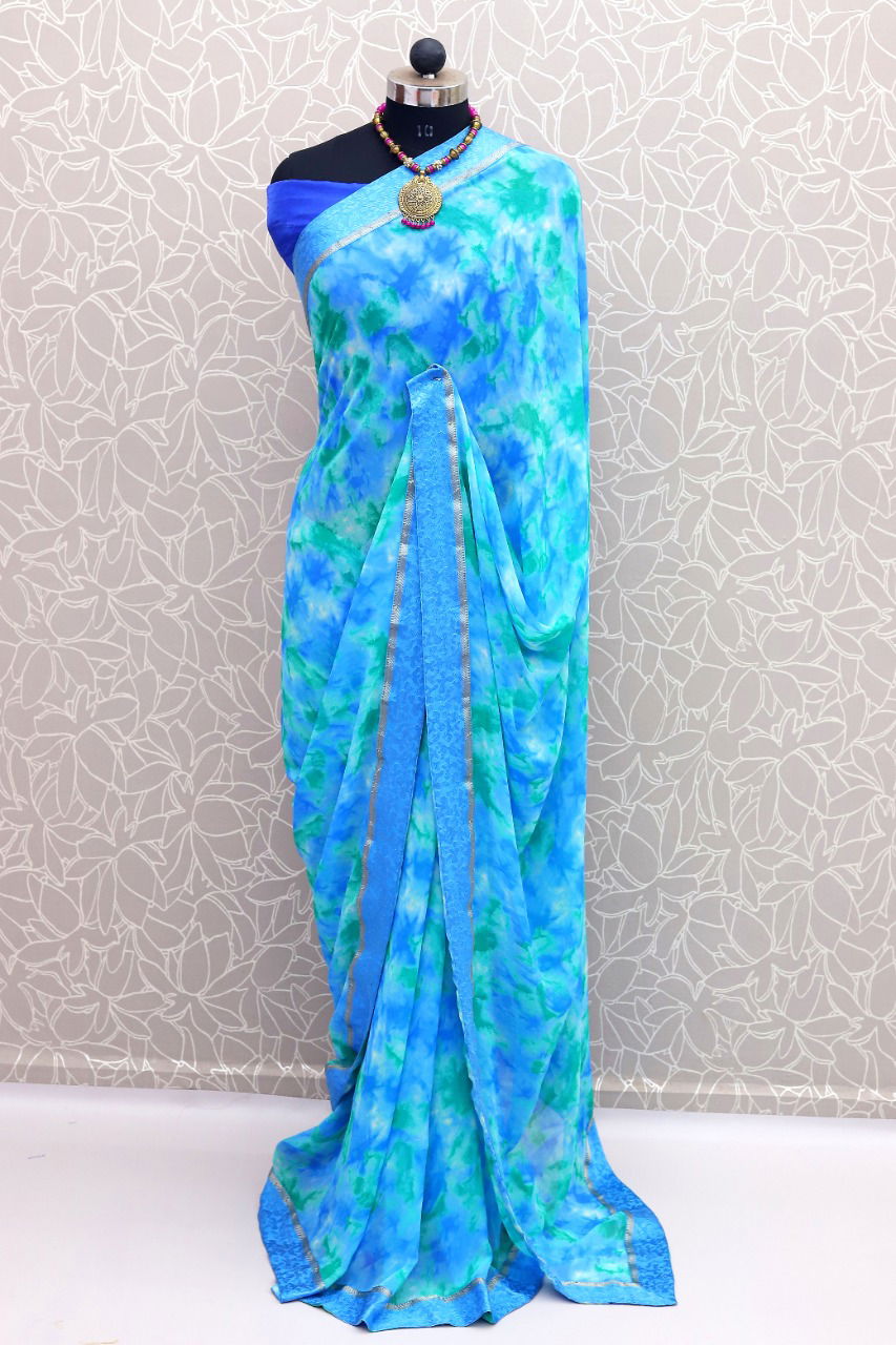 Niharika 12 Georgette Regular Wear Printed Latest Saree Collection